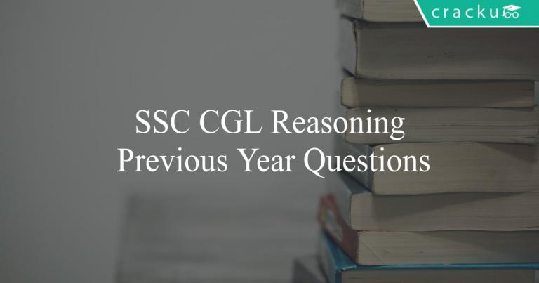 SSC CGL Reasoning Previous Year Questions PDF - Cracku