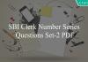 sbi clerk number series questions set-2 pdf