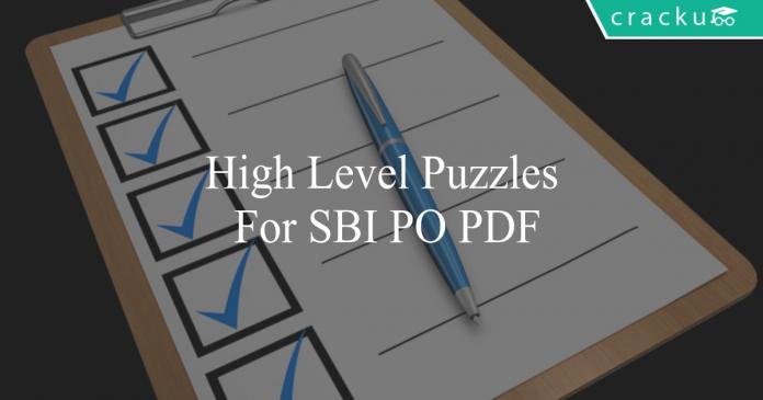 high level puzzles for sbi po pdf