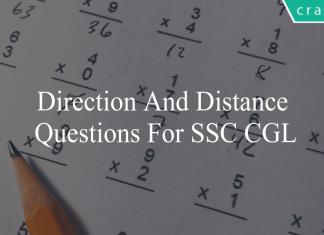 direction and distance questions for ssc cgl