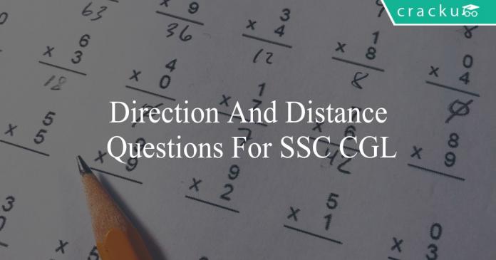 direction and distance questions for ssc cgl