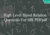 high level blood relation questions for sbi po pdf