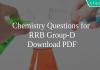 Chemistry Questions for RRB Group-D PDF