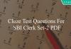 cloze test questions for sbi clerk set-2 pdf