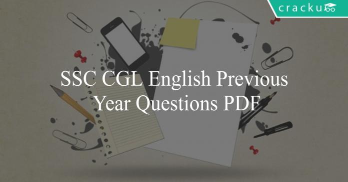 ssc cgl english previous year questions pdf