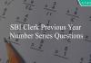 sbi clerk previous year number series questions