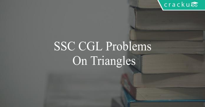 ssc cgl problems on triangles