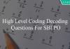 high level coding decoding questions for sbi po