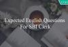 expected english questions for sbi clerk