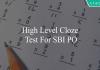 high level cloze test for sbi po
