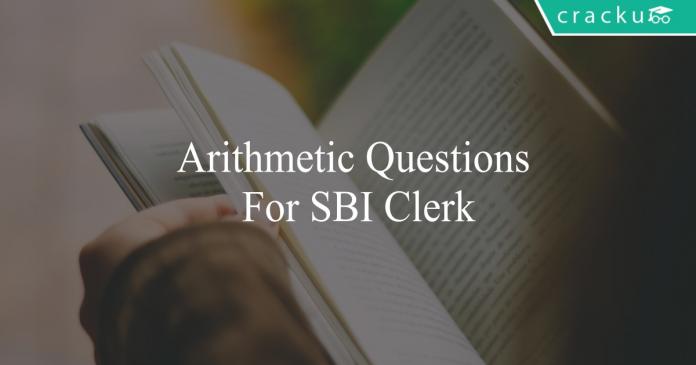 arithmetic questions for sbi clerk