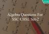 algebra questions for ssc chsl set-2