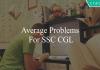 average problems for ssc cgl