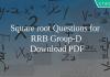 Square root Questions for RRB Group-D PDF