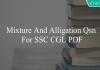 mixture and alligation questions for ssc cgl pdf