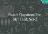 puzzle questions for sbi clerk set-2