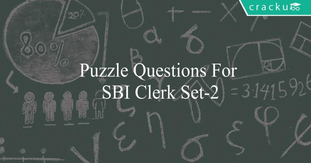 Puzzle Questions For SBI Clerk 2019 Set2 Cracku
