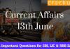 13th June Current Affairs Quiz