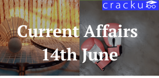 14th June 2019 Current Affairs