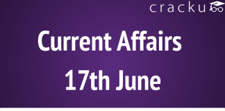 17th June 2019 Current Affairs