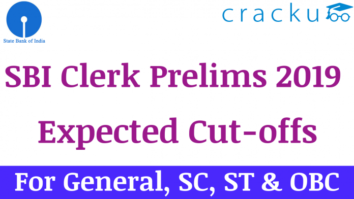 SBI Clerk expected cut offs 2019