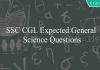 ssc cgl expected general science questions