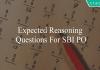 expected reasoning questions for sbi po