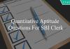 quantitative aptitude questions for sbi clerk