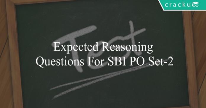 expected reasoning questions for sbi po set-2