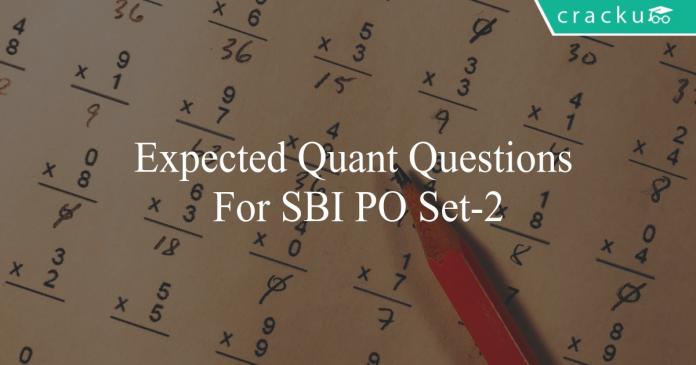 expected quant questions for sbi po set-2
