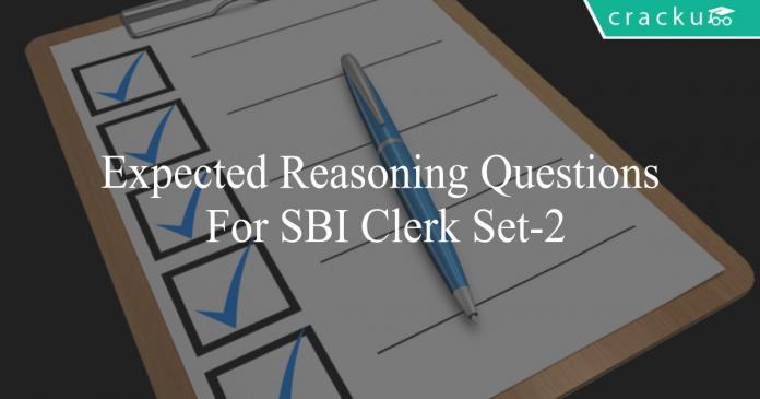 expected reasoning questions for sbi clerk set-2
