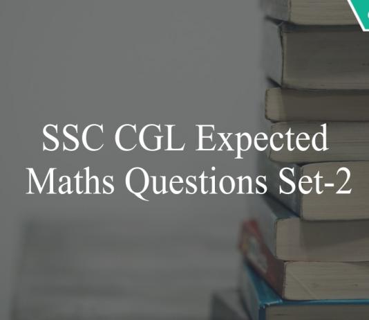 ssc cgl expected maths questions set-2