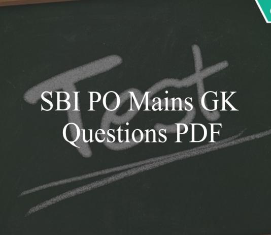 sbi po mains gk questions pdf