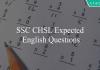 ssc chsl expected english questions