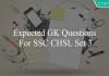 expected gk questions for ssc chsl set 3