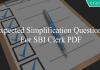 expected simplification questions for sbi clerk pdf