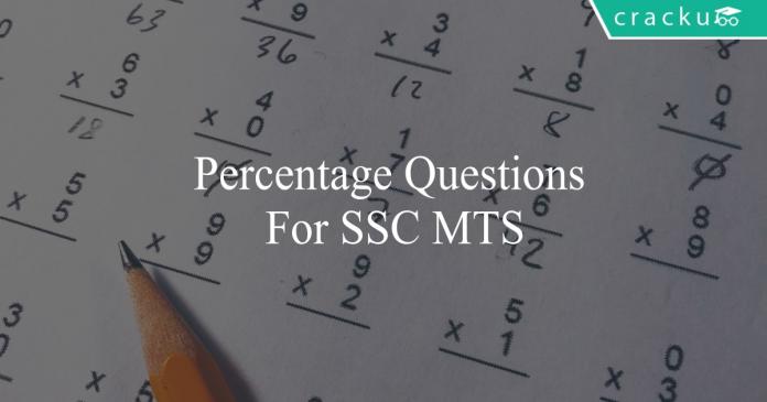 percentage questions for ssc mts