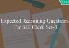 expected reasoning questions for sbi clerk set-3