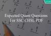 expected quant questions for ssc chsl pdf