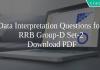 Data Interpretation Questions for RRB Group-D Set-2 PDF
