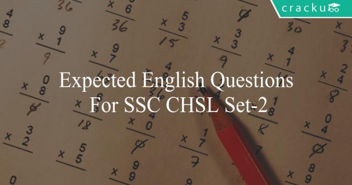 expected english questions for ssc chsl set-2