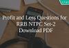 Profit and Loss Questions for RRB NTPC Set-2