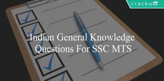 indian general knowledge questions for ssc mts