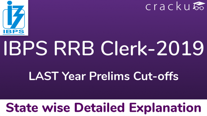 IBPS RRB Clerk Last Year Cut Offs Statewise