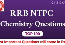 Top-100 RRB NTPC Chemistry
