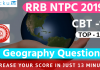 RRB NTPC 100 Geography Questions