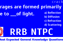 RRB NTPC GK Questions