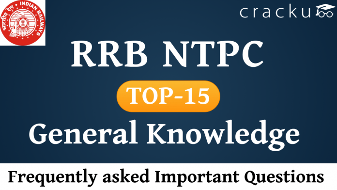 RRB NTPC GK Questions set-1