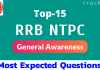 RRB NTPC General Awareness