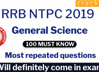 Top 100 RRB NTPC General Science Questions PDF